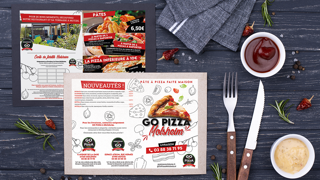 Flyer Pizzeria Nouveau Go & Go Pizza